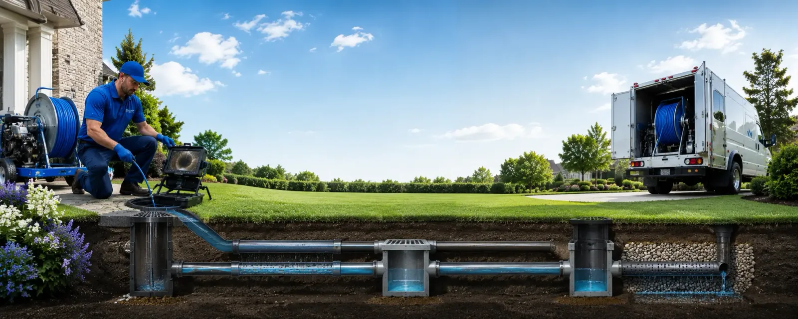 Outdoor drain cleaning information for Darby, PA